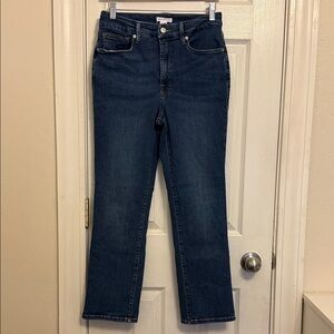 Good American Dark Blue "Good Leg Straight" Leg Jeans